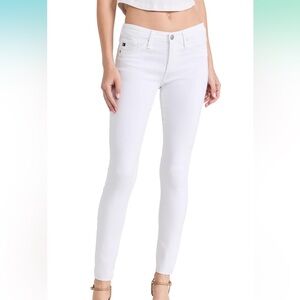 AG ADRIANO GOLDSCHMIED White The Legging Super Skinny Ankle Jeans 30